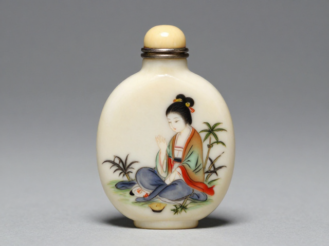 葫芦异形内画鼻烟壶的形态美学与材质特质