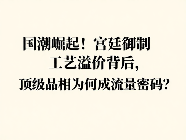 工艺溢价背后的价值锚点与理性审视