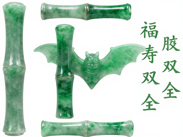 竹节与蝙蝠组合的深层寓意解析