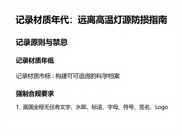 记录材质年代：构建可追溯的科学档案