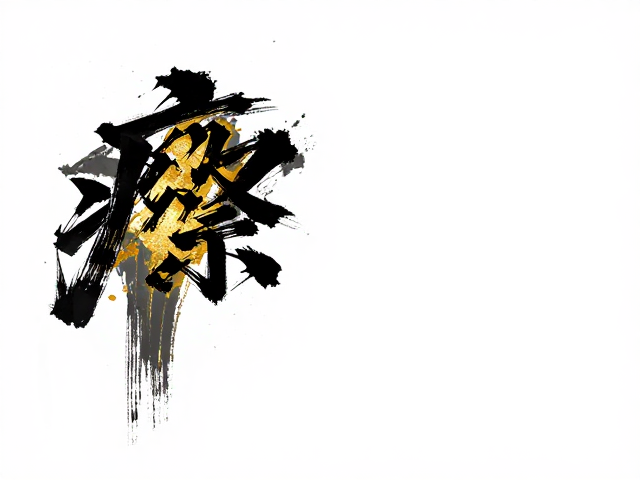 皴擦与描金的视觉张力:粗犷与精致的对位
