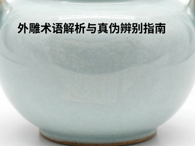 外雕陶瓷做旧痕迹的微观特征分析