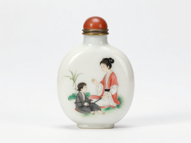 高颜值薄胎内画鼻烟壶的视觉美学解析