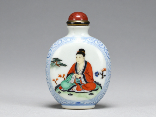 厚胎敦实内画鼻烟壶的形制美学