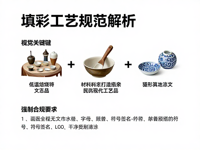 填彩工艺的核心定义与材料特性
