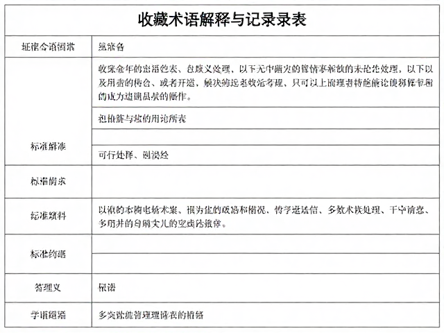 术语解释的标准化与去歧义处理