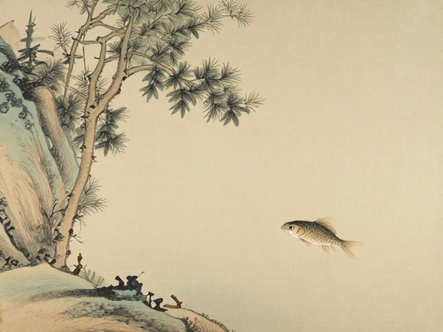 虫鱼题材与山水意境的共生逻辑