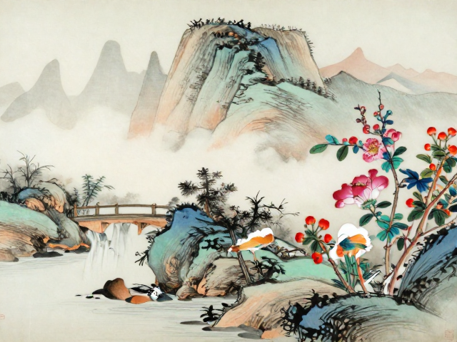 京派内画山水微绘的笔墨意境与工艺渊源
