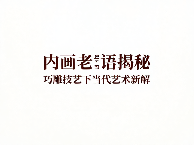 内画老术语揭秘:从“鬼斧神工”到“毫厘之间”