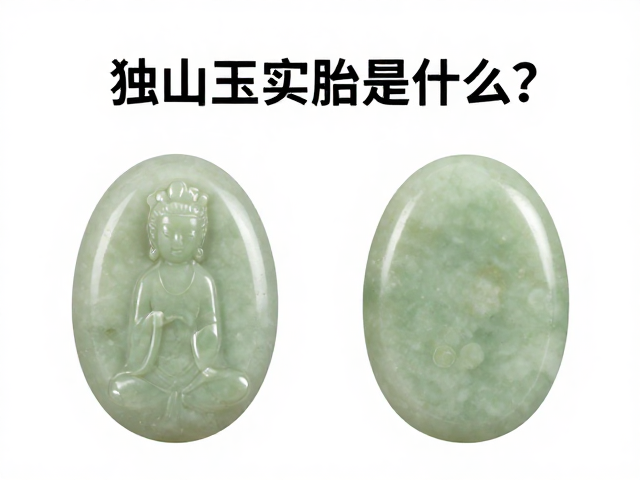 独山玉实胎与常见仿品或劣质地料的鉴别差异