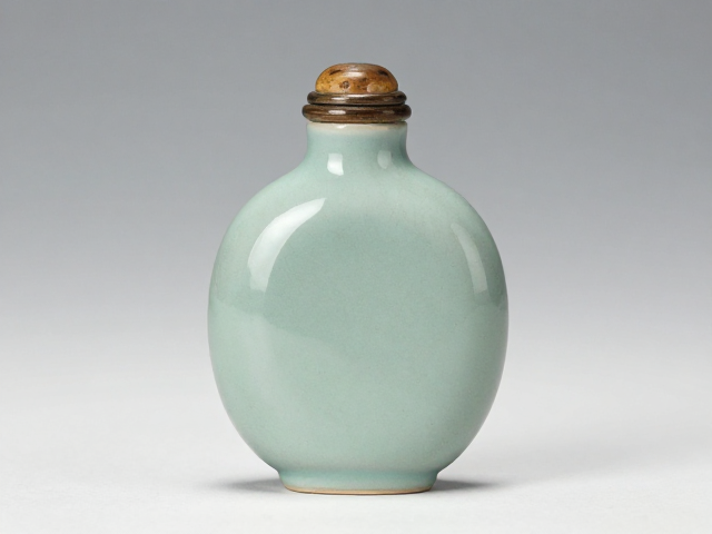豆青釉骨角竹木鼻烟壶，天然色珍稀材质鉴赏与收藏指南