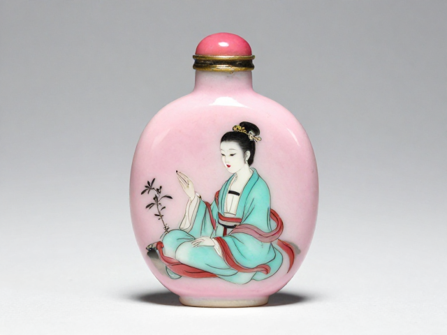 秋香复古粉青内画鼻烟壶的艺术风貌