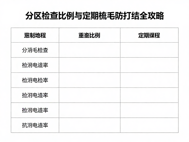 分区检查比例与定期梳毛防打结全攻略