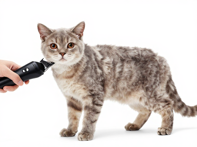 上弯剪短毛猫美容中的电推剪发热现象