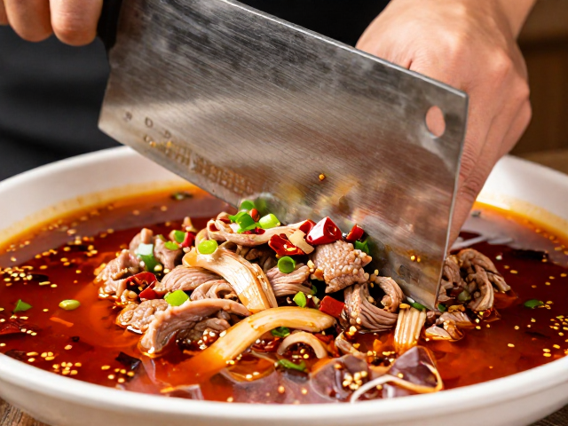 重庆江湖菜制作，肉类滑嫩处理秘诀与菜刀挑选指南