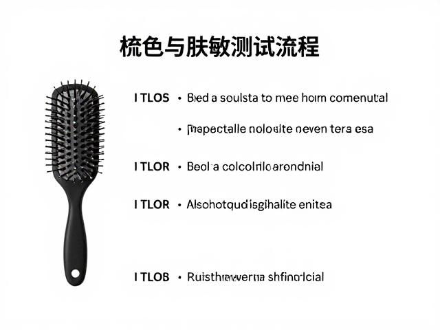 梳子与排梳怎么选?染色前皮肤过敏测试流程,定期梳理防打结