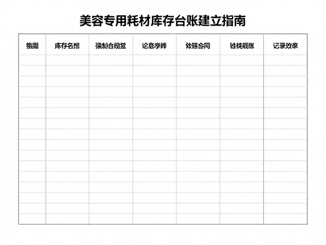 库存台账的数据维度与记录规范