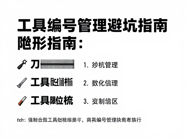 工具编号管理的数字化误区