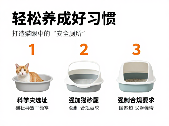 科学选址:打造猫咪眼中的“安全厕所”