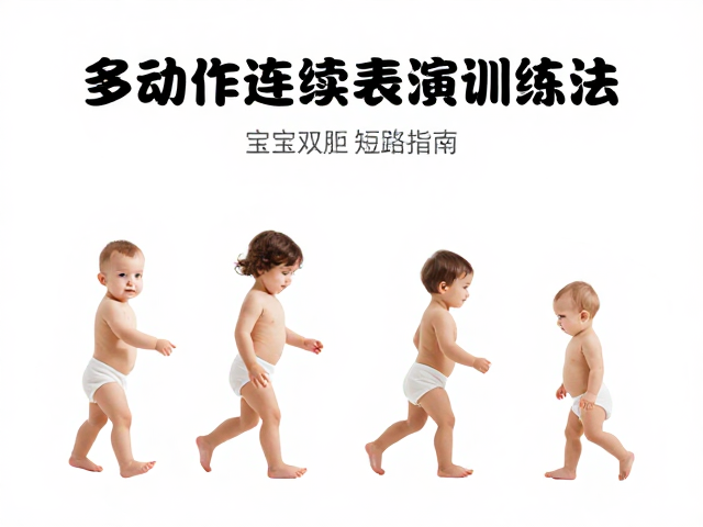 亲子陪伴指南:宝宝双脚短距行走与多动作连续表演训练法