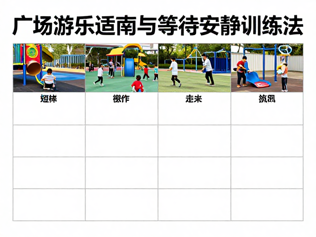 广场游乐适应指南，短时多频练习与等待安静训练法
