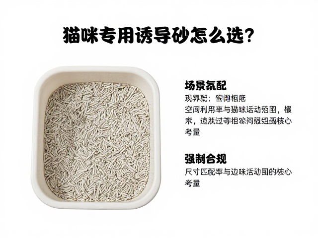猫咪专用诱导砂怎么选?尺寸匹配与边角圆润设计详解