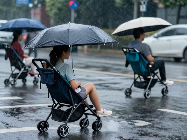 雨伞推车快速躲避技巧，建立安全区，让乘车出行更安心