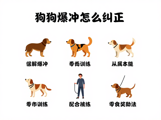 狗狗爆冲怎么纠正?居家自主训练步骤,牵引配合零食奖励法