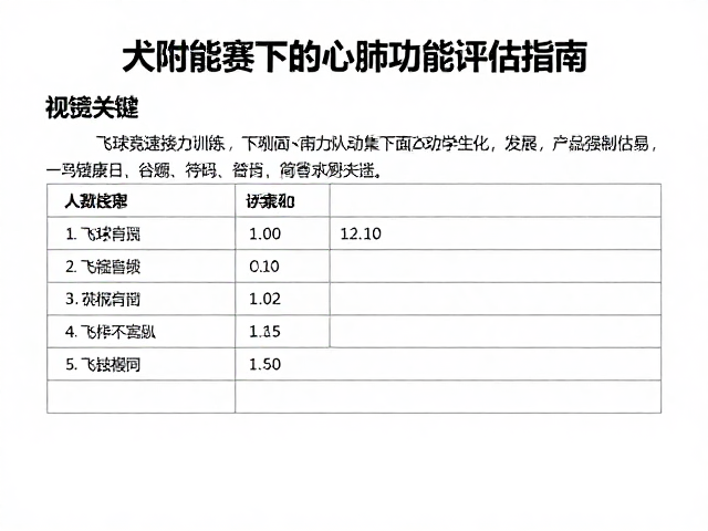 标准化评估流程与数据采集规范