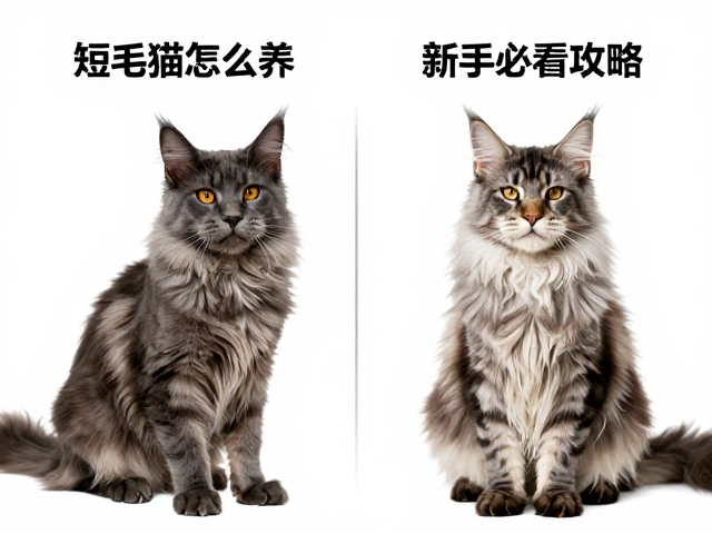 短毛宠物猫怎么养?用响片训练缅因猫,新手必看攻略