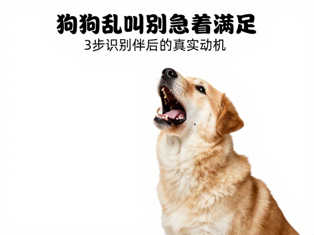 狗狗乱叫别急着满足!3步反条件反射训练,彻底解决无聊发泄