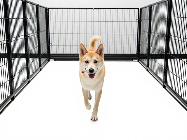 笼内往返冲刺怎么练?家庭伴侣犬响片训练法,3步养成乖宝宝