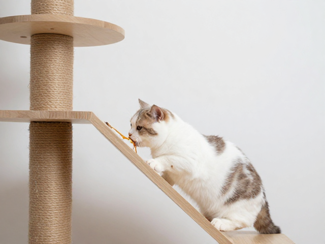 猫爬架的坡度设计与平台布局标准
