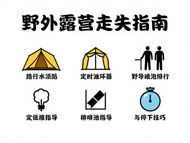 野外露营防走失指南,定点排泄引导与停下技巧