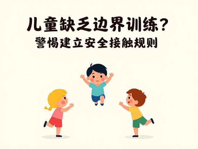 儿童缺乏边界训练？警惕跳跃扑抱隐患，3步建立安全接触规则