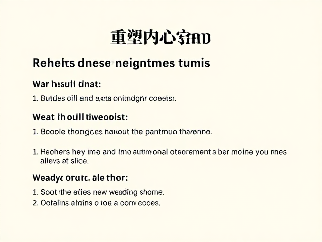 具体执行步骤：环境重塑与感官锚定