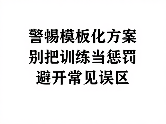 训练与惩罚的认知错位
