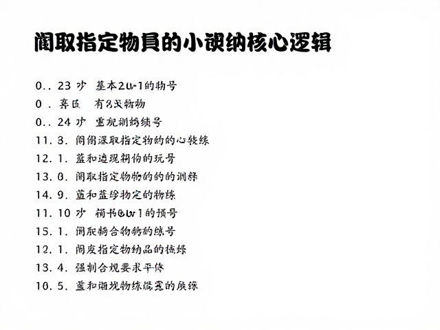 衔取指定物品训练的核心逻辑