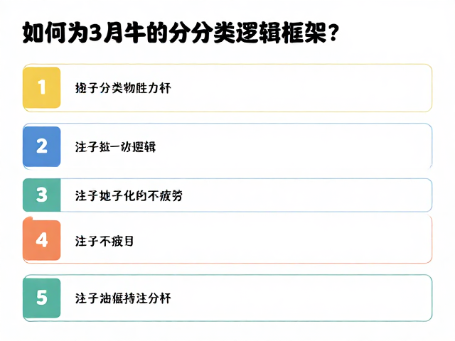 建立清晰的分类逻辑框架