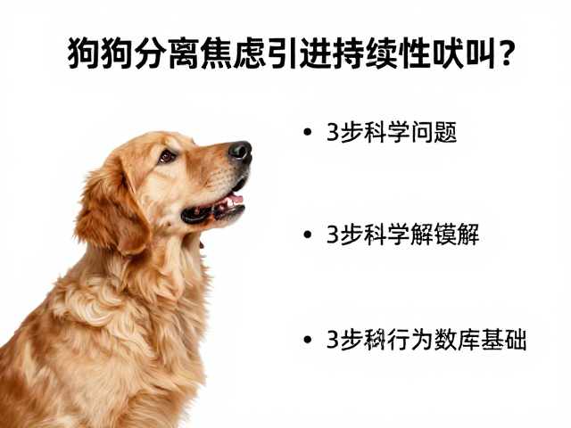 狗狗分离焦虑引发持续性吠叫?记录问题期,3步科学缓解