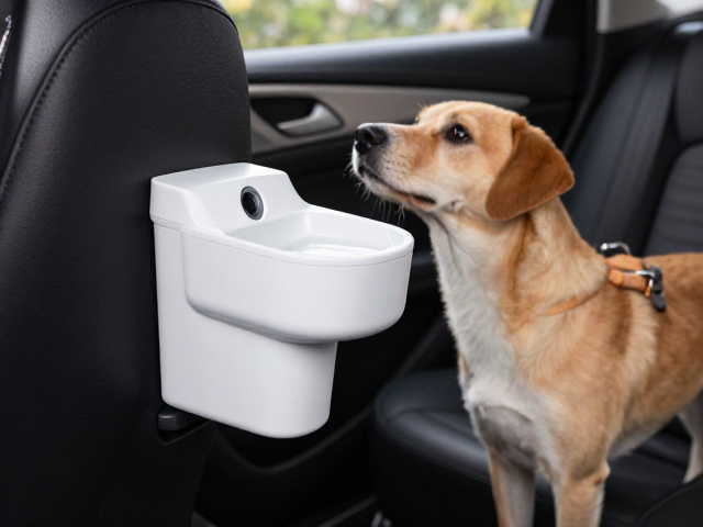 车载饮水器怎么选?成年犬主动配合上下车,这款让出行更轻松