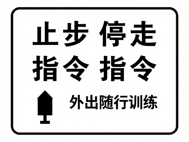 止步停走指令,提升陪伴质量,搞定外出随行训练