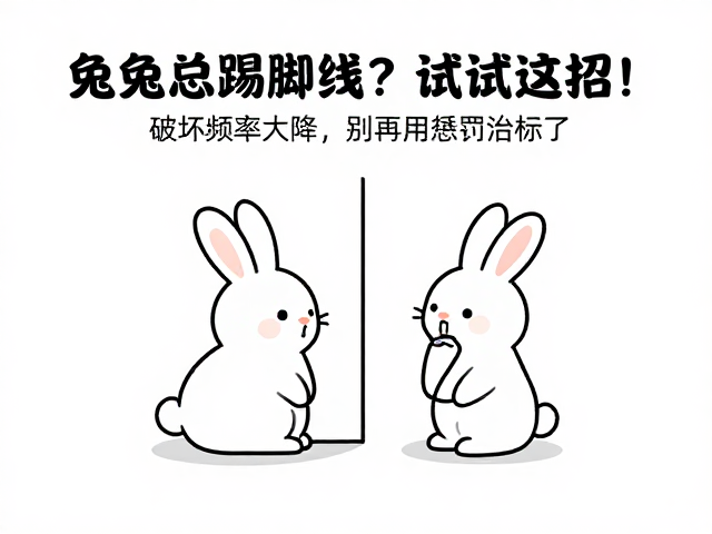 兔子总踢脚线？试试这招！破坏频率大降，别再用惩罚治标了