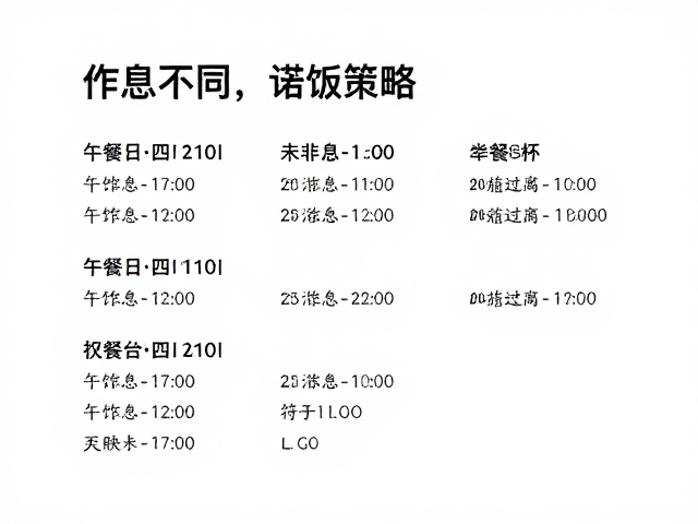 执行互不干扰的进餐策略
