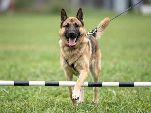 中大型犬控绳训练,缩短单次时间,轻松跨越低矮障碍