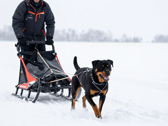 罗威纳犬的运动天赋与雪橇作业的适配性分析