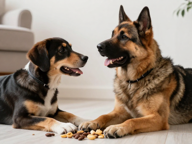 居家训犬，用零食巩固基础口令，温和互动建立亲子默契