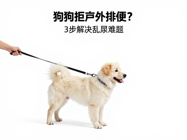 狗狗拒室外排便？牵引引导，统一训练法，3步解决乱尿难题