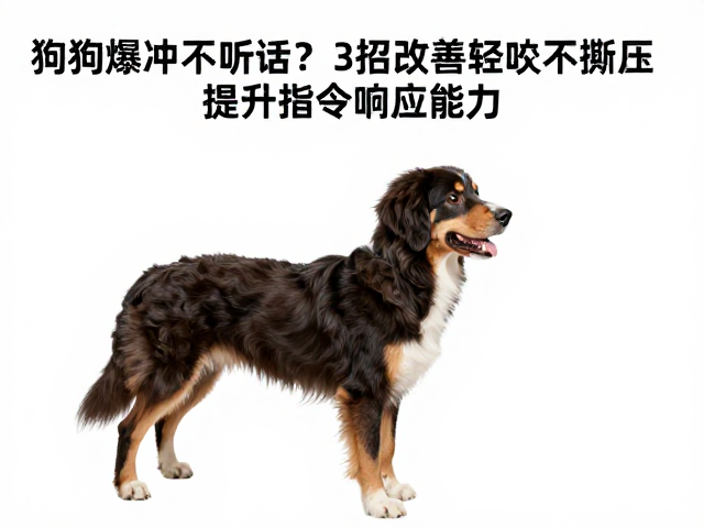 狗狗爆冲不听话?3招改善轻叼不撕咬,提升指令响应能力