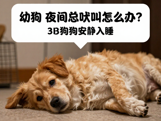 幼犬夜间总吠叫怎么办？3招让狗狗安静入睡